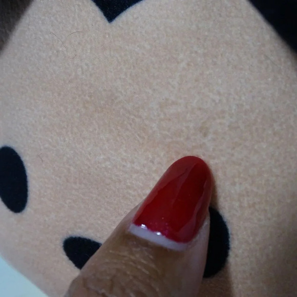 Disney Tsum Tsum Mickey Mouse Plush Stuffed Animal 8 inch Long Red Black - Picture 7 of 7